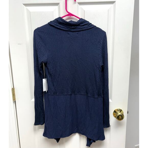 Velvet by Graham & Spencer, Navy Cardigan, Open Front,NWOT, Woman's Size S - Picture 3 of 4